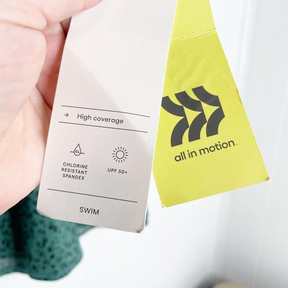 All in Motion Turquoise Animal Print Rash Guard - Picture 7 of 7